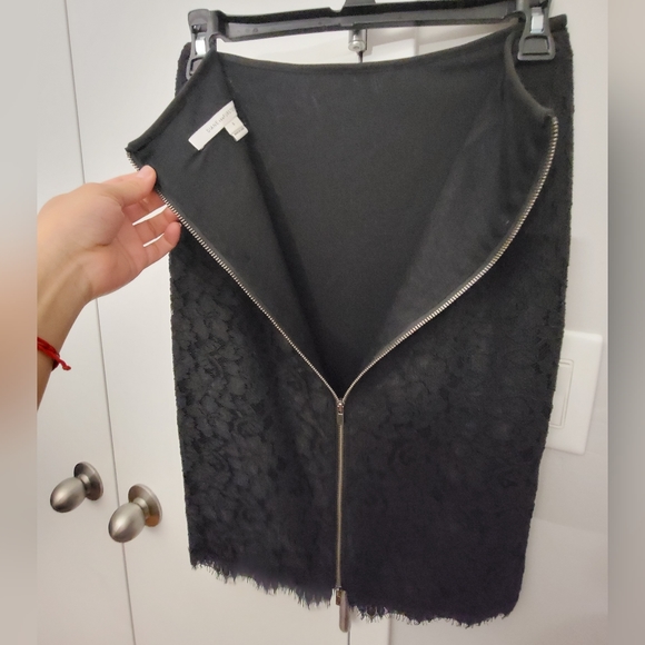 Pre-owned Diane Von Furstenberg Scotia Lace Skirt, Size 0, Black - Picture 7 of 11